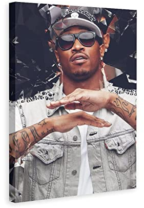TSALF Kunstdruck Poster Kein Rahmen Pop Rapper Leinwand Fragment Man Cool Future Poster Wohnzimmer Schlafzimmer Malerei Kunstwerk 60x90cm