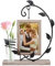 VIKILON Fotorahmen mit Vase,Hochzeit Bilderrahmen,Hochzeitsfotorahmen Familie Fotorahmen mit Metall Baum Hochzeitsgeschenke für Brautpaar vintage Hochzeitstag Bilder Rahmen Jubiläumsgeschenke 4X6in