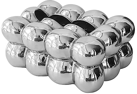 Taschentuchbox-Abdeckung, Silber, süßer kreativer Taschentuchbox-Halter für Wohnzimmer, 4,13 Zoll, langlebig und leicht, Serviettenbox, Taschentuchbox, Ornament für Zuhause und Büro, Regaldeko