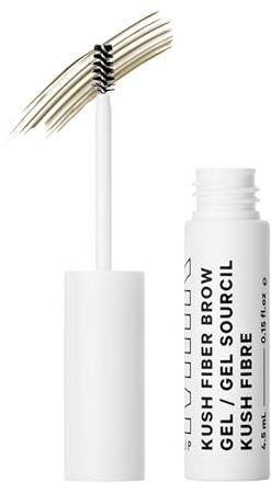 Milch Makeup KUSH Fiber Brauengel, MJ (kühles Blond) - Verdickendes Brauengel - Weicher, flexibler Halt - Vegan, tierversuchsfrei