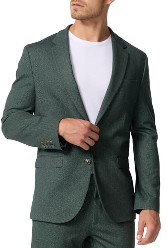 JEFF Herren JFLuke Sakko Jackett Klassische Moderne Anzugjacke mit Stretch | Eleganter Businessblazer mit elastischem Material, Einreiher, Freizeitblazer, Anzugjacke, stilvolle Oberbekleidung für Männer