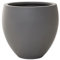 VIVANNO Pot de Fleurs en Fibre de Verre Pluto Design béton Gris (30x30 cm)
