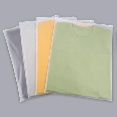 Svaldo Sacchetti per Vestiti, 50 Pezzi 35 * 45cm Buste per Indumenti, Sacchetti Viaggio Organizer, Busta Impermeabile per T-Shirt, Maglioni, Biancheria Intima (Senza Fori di Sfiato)
