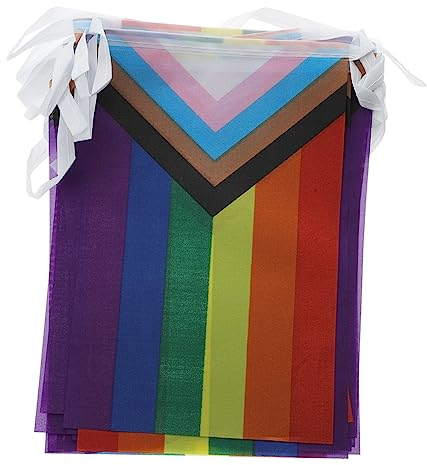 Yardenfun Lgbt Regenbogenflagge Lgbt Dekorationen Lgbt Wimpelkette Lgbt Banner Regenbogenwimpelkette Stolzflagge Stolzzubehör Regenbogengirlande Lesbenstolzflagge Lesbenflagge