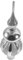 Anneome Kugelförmige Baumkronen Dekoration Partyzubehör Weihnachtsbaumdekoration Weihnachtsbaumschmuck Kugelförmige Weihnachtsbaumspitze Sphärische Weihnachtsbaumspitze