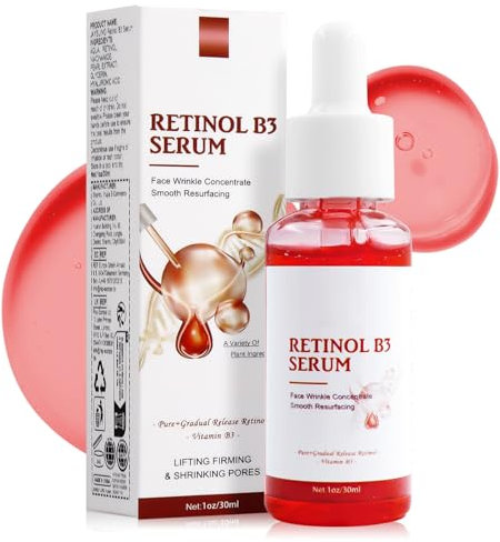 Retinol Serum,Retinol B3 Serum,30 ml,Gesichtsessenz mit Vitamin B3,Retinol und Vitamin B3 Gesichtsserum,Anti-Falten Serum,tägliches Serum