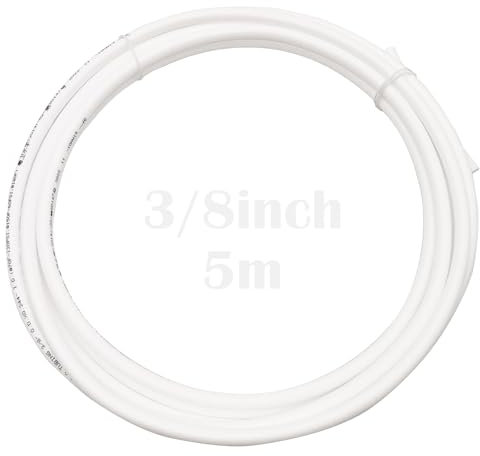 Tubo Multistrato, Dujelixa 5 metri Raccordi Osmosi Inversa, tubo flessibile 3/8'' PE, Water Tubo per sistemi a osmosi inversa, filtri dell'acqua, frigoriferi(diametro esterno: 9,5 mm)