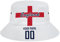 England Eimer Hüte Fischer Hut Fußball-Fans personalisierte Name Nummer Outdoor-Sonnenhut für Männer Frauen Outdoor Travel Caps