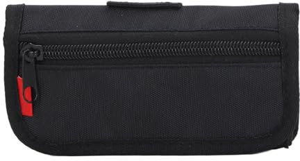 Jectse DSLR Camera Battery Bag, 4 Protective Portable Case Holder with Design for LP E6 LP E17 NP F550 FW50 FZ100, for AA Batteries and Storage Cards