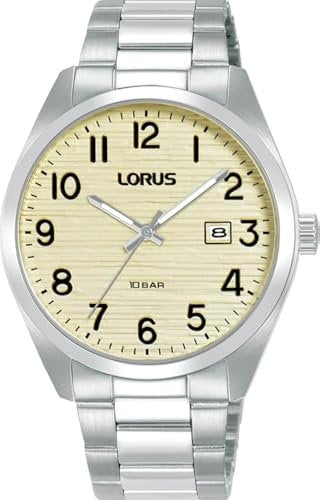 LORUS Herren Analog Quarz Uhr mit Edelstahl Armband RH911RX9