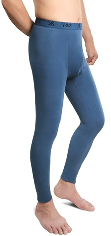 BestSale247 Men's Thermal Underpants, Long Ski Underwear, Functional Underwear, Winter Leggings, Warmer (210 g/m²), blue, L