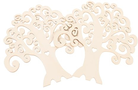 SEWACC Baum Vorlage 6 Stück Baumscheiben Dekorationen Tauben Rohling Mittelstücke Ausschnitte Heimdekoration Frau Diy Baum Basteln Heimdekoration Bäume Ungefärbt Holzbaum Zum Bemalen