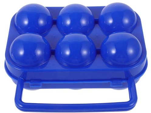 KITANDOVE Outdoor Storage Box Portable Egg Carton 6 Grids Pp Material Egg Holder Container for