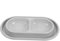 COLLBATH Gamelles Anti-Fourmis pour Chats Et Chiens Ensemble Double De Bols Alimentaires Et Eau Design Élégant Gris pour Animaux De Compagnie Intérieur Et Extérieur