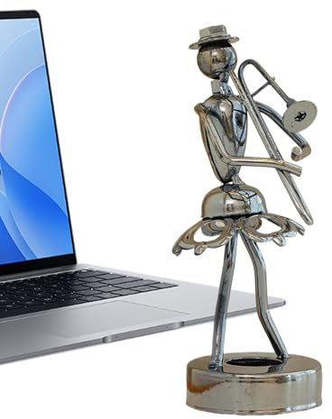 Gitarrenstatue des Musikers aus Metall, Statue des Gitarristen des Musikers, Dekoration für die Sammlung von Gitarristen, moderne Mehrzweck-Skulpturen für Zuhause, Bar, Caf