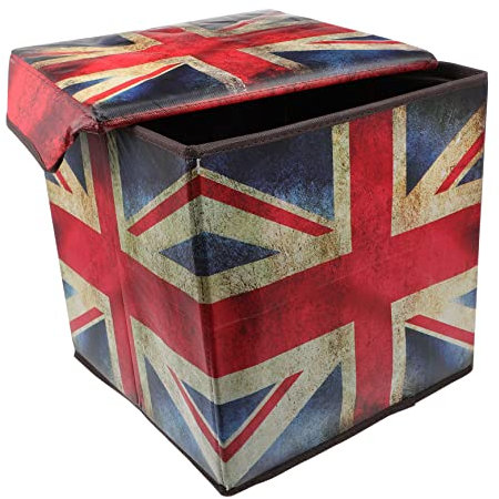 TOPBATHY Aufbewahrungsboxen Mit Deckel Union Jack Retro-aufbewahrungsbox Faltbar Stabiles Material Platzsparende Aufbewahrung Für Die Aufbewahrung Im Kleiderschrank Zu Hause