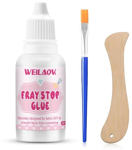 Fray Check, Fray Stop, Fray Stop For Fabric, Material Glue for Fabric, Flexible Fabric Glue for Fray Prevention, Hems & Seams Reinforcement, Embroidery, Sewing, 30ml