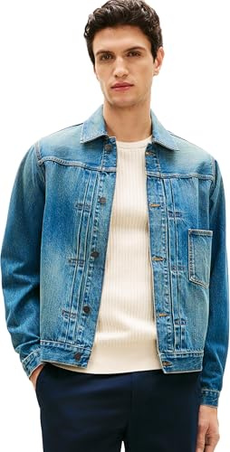 Tommy Hilfiger Herren Trucker Jkt Type 1 Mario Indigo Mw0mw41878 Trucker-Jacke (1er Pack)