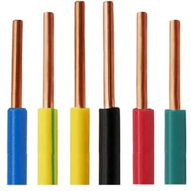 Cable de cobre duro unipolar de 20 AWG a 8 AWG (0,5 mm² a 10 mm²) for cableado eléctrico, cable de construcción aislado, cable eléctrico y canaletas.(Green,5meter 8AWG 10mm2)