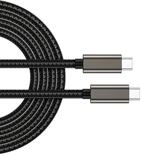 BABYVIVA Durabilité USB C USB C Câble PD240W 20 Gops Données 4K Video pour Divers Appareils USB Type C Cable