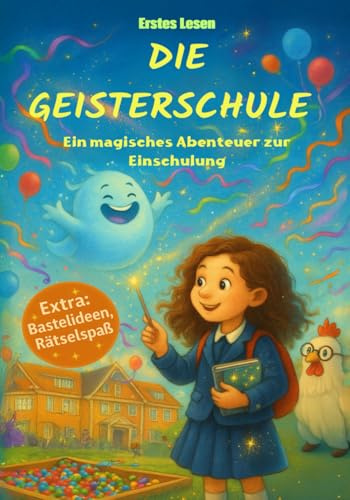 Erstes Lesen: Die Geisterschule - Ein magisches Abenteuer zur Einschulung: Erstlesebuch zum selber lesen und Vorlesespaß – perfektes Geschenk zur ... (Magische Geschichten für Groß & Klein)