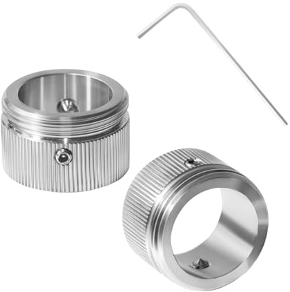 Lyivisk 2pcs Heizkörperthermostat Adapter M30x1.5 aus 304 Edelstahl Heizungsventil Adapter für RA RAV RAVL Ventil Heizkörperventil Thermostatkopf Adapter mit Sechskantschlüssel