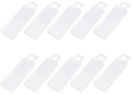 dijiusidy Aufbewahrungskoffer für 10 Bohrer und Spiralbohrer, robuste Box mit verstellbaren Fächern zur Aufbewahrung von kleinen Werkzeugteilen und Spiralbohrern, 1 mm 4 mm