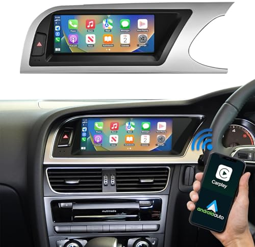 Road Top 8.9 CarPlay Screen for Audi A5 with 3G MMI (2009-2015) | A4 A5 2009-2015 Year, Car Radio Stereo Multimedia Screen, Support Wireless Android Auto, Navigation, Mirrorlink