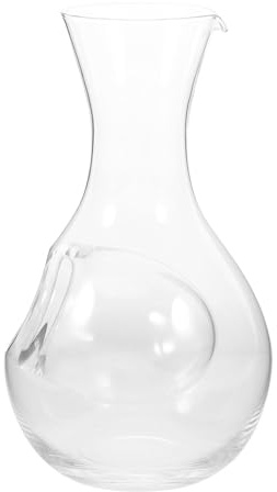 MAGICLULU Carafe à Saké Japonaise en Cristal 300 ML avec Poche à Glace Intégrée Pichet à Saké en Verre Transparent Versement Incliné et Vins Frais Bar et Restaurant