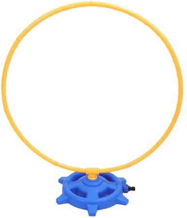 Drehbarer Sprinkler, 360 Grad einstellbar, Rotierender runder Ring-Wassersprinkler mit 10 Gummiringen for Kinder im Freiengarten