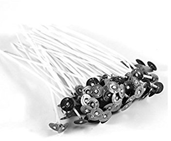 Yosoo 100 Stück 20 cm Raucharmes Sojawachs, natürliches Kerzendocht für Kerzenherstellung und Heimwerker.