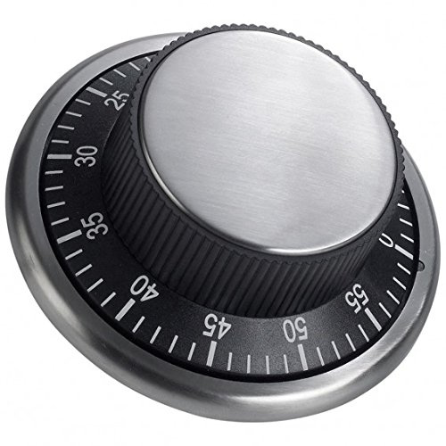 Magnetischer Küchentimer SAFE, im Tresorschloss-Design, Ø 10cm - extrastarke Magnete
