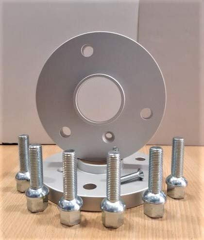 KOSKO Coppia DISTANZIALI Ruote 20 MM. COMPATIBILI con Smart FORTWO Type 450 451 452 Cerchio A 3 Fori con BULLONI in Acciaio