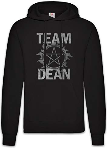 Urban Backwoods Team Dean Hoodie Kapuzenpullover Sweatshirt Schwarz Größe L