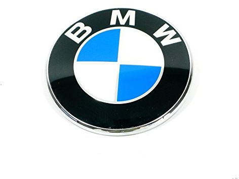 BMW Genuine Plaque 61mm Emblem Badge Logo Lettering Fits E46 51137019946