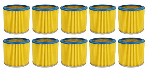 vhbw 10x Filtro plisado compatible con Einhell YPL - SM 1400 aspiradora - Filtro, cartucho