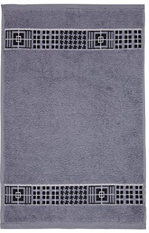 frottana Fjord Gästetuch 30 x 50 cm aus 100% Baumwolle, granite