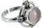 Navya Craft Rosenquarz 925 Sterling Silber Handarbeit Damen Ringgrößen 14 bis 22 DE