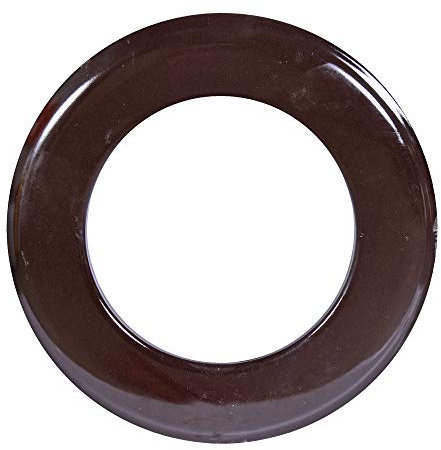 FIREFIX 1767 Emaillierte Rosette braun, 3,5 cm breit, ø 100 mm - für 0,6 mm Starke Ofenrohre