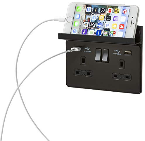 Knightsbridge 2GPHBK 2G Fold Away Phone Holder - Black