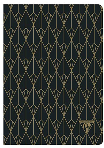 Clairefontaine 192036C - Packung mit 6 Notizheften / Notizbücher NeoDeco 14,8x21cm 48 Blatt liniert 90g, Deckel mit matter Beschichtung und goldenem Aufdruck, mit Fadenbindung, Motive sortiert, 1 Pack