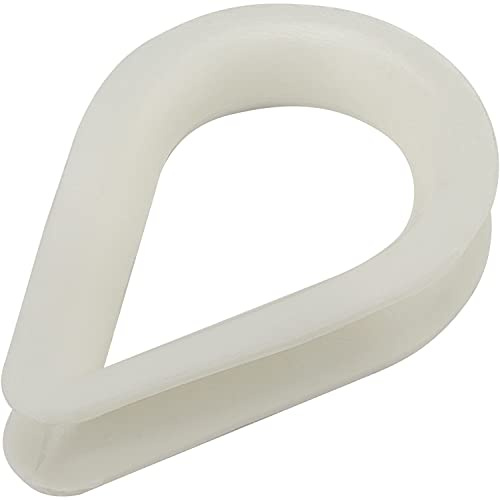 OPIOL QUALITY® Kausche für Tau 10 mm aus Nylon (10 Stück) Seilkausche Nylonkausche Universal Drahtseilkausche Kauschen Boot Marine Yacht