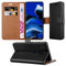 iPEAK Case for Oppo Reno 2Z Phone Case, Leather Magnetic Closure Flip Wallet Book Protective Cover for OPPO Reno 2Z Mobile (Black)