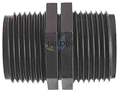 Suinga MACHON IGUAL PP roscado 1 | union macho con certificado AENOR | instalaciones de fontanería | riego y obras | enlace macho 32mm, negro