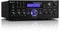 auna AMP-5 BT - HiFi-Verstärker, Bluetooth-Verstärker, Ausgangsleistung: 2 x 50 Watt RMS, USB/SD, AUX-In, DVD-In, CD-In, 2 x Mikrofon-Anschluss, Recorder-Ausgang, LED-Display, Fernbedienung, schwarz