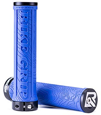 ROCKBROS Fahrrad Lenkergriffe, Ergonomische Fahrradgriffe aus Gummi, Aluminium Lock-on Design Ultra-Leicht