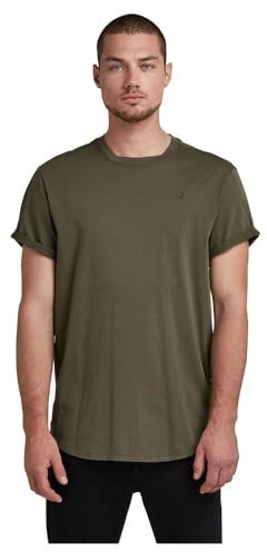 G-STAR Homme T-Shirt Lash, Vert (combat D16396-B353-723), S