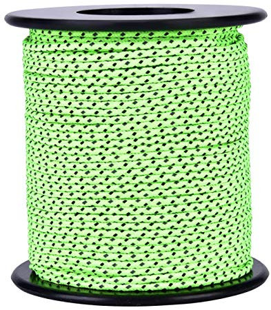 Eddwiin Glow in the Dark Luminous Reflective Cord Guy Line Outdoor Camping Tent Awning Guide Rope Line Cord Paracord Light and Easy to Identify When Camping at Night