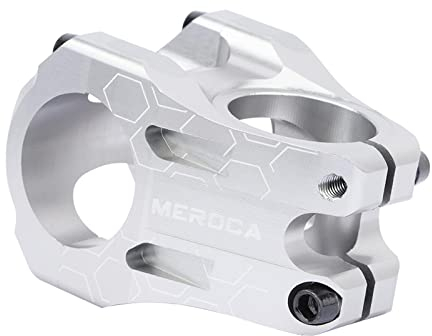 SM SunniMix Kurzer Mountainbike-Vorbau 31,8 mm Vorbau für Downhill-Fahrräder, Silber