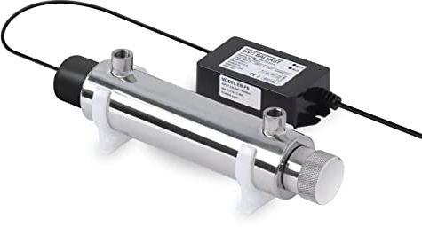 Bellerofonte Sterilisator für Wasser, UV-Lampe, 6 Watt, Durchflussmenge 2 l/min, für Mikrofiltration, Umkehrosmose und Aquarium